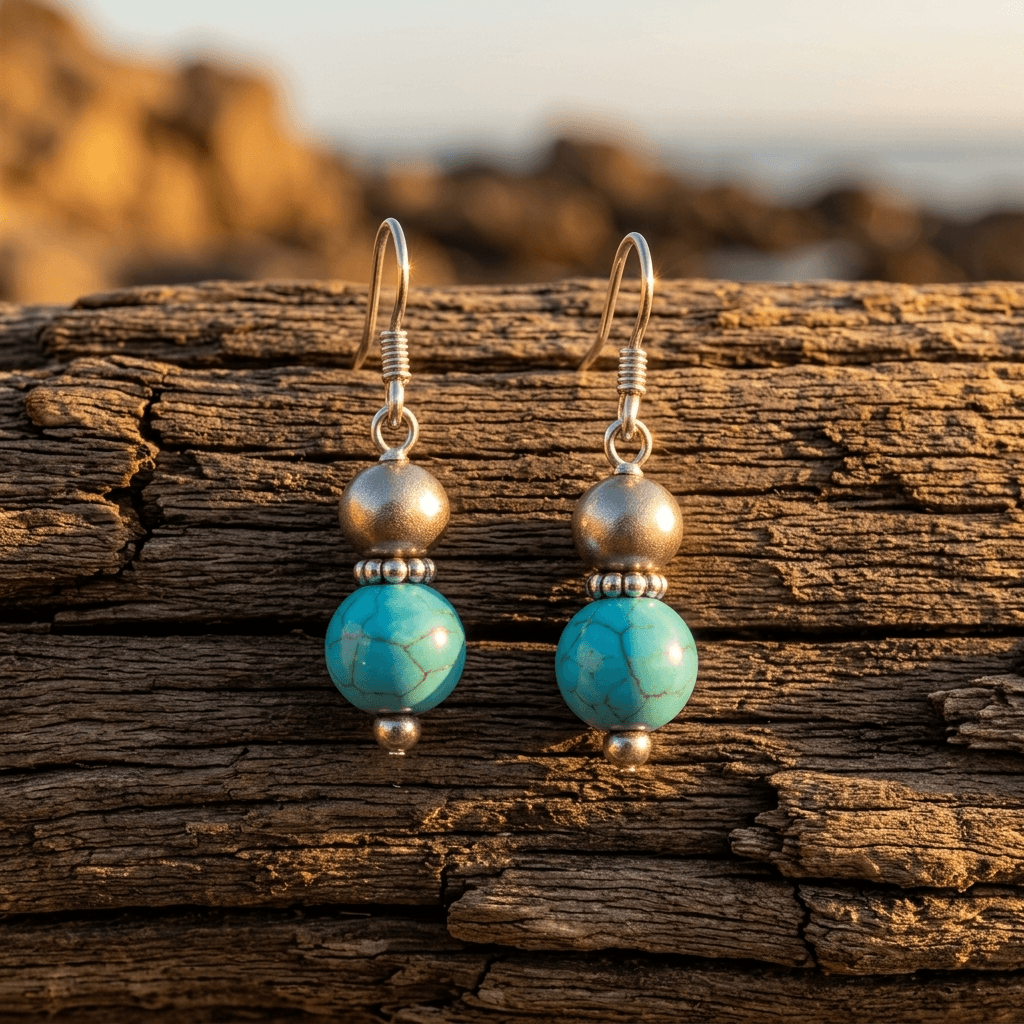 Silver Crystal Stud Earrings
