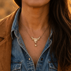 Bull Gold Pendant Necklace