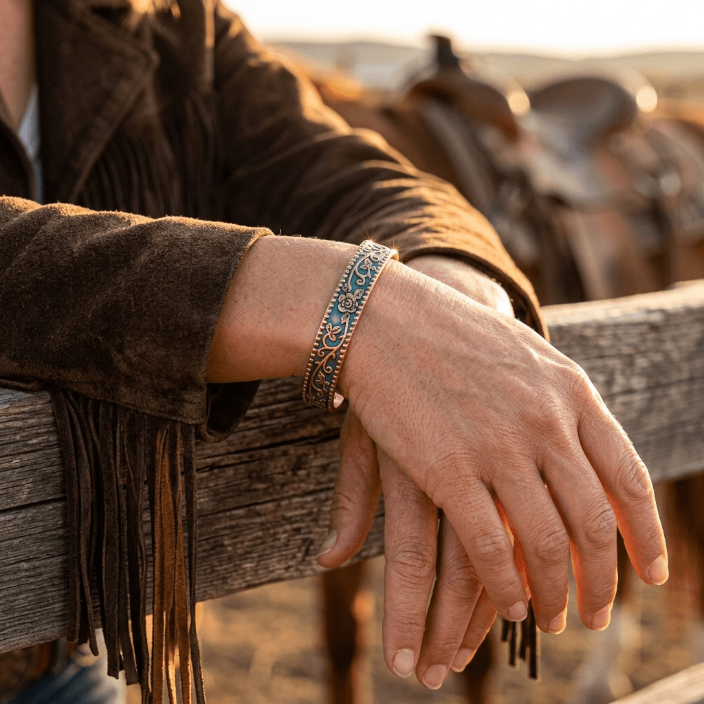 Copper Magnetic Adjustable Cuff Bracelet