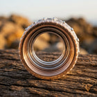 Vintage Gold Textured Round Ring