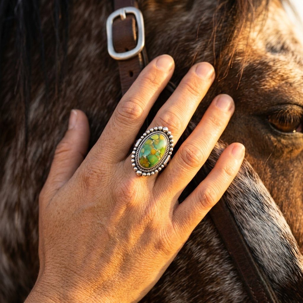 Vintage Gold Filigree Peridot Cushion Ring