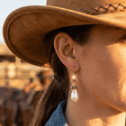 Bohemian Western Pearl Drop Earrings