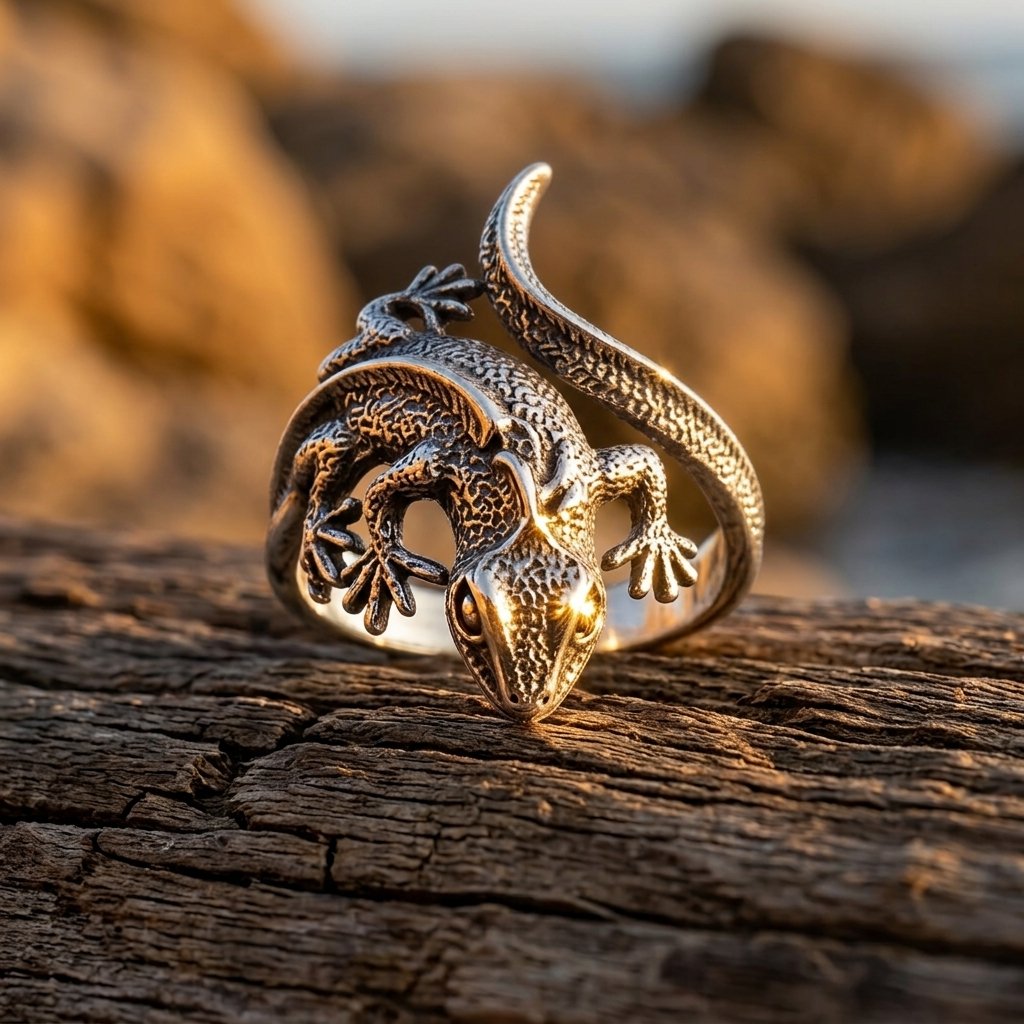 Vintage Filigree Lizard Ring