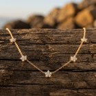 Vintage Floral Gold Chain Pendant Necklace