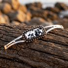 Retro Western Cowhide Acrylic Cuff Bangle Bracelet