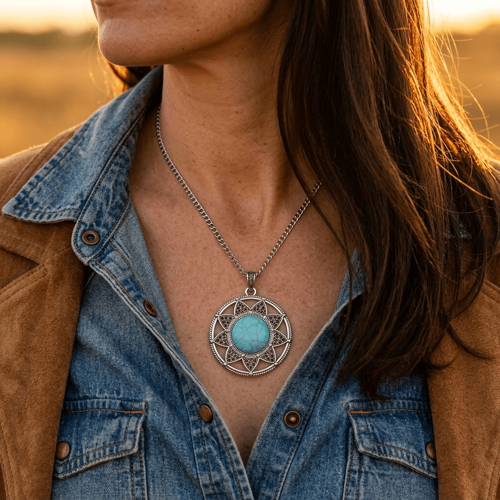 Dream Catcher Silver Pendant Necklace
