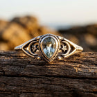 The Dusty Star Teardrop Ring