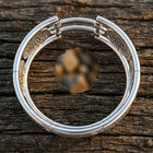 Silver Filigree Wing Detail Bangle Bracelet