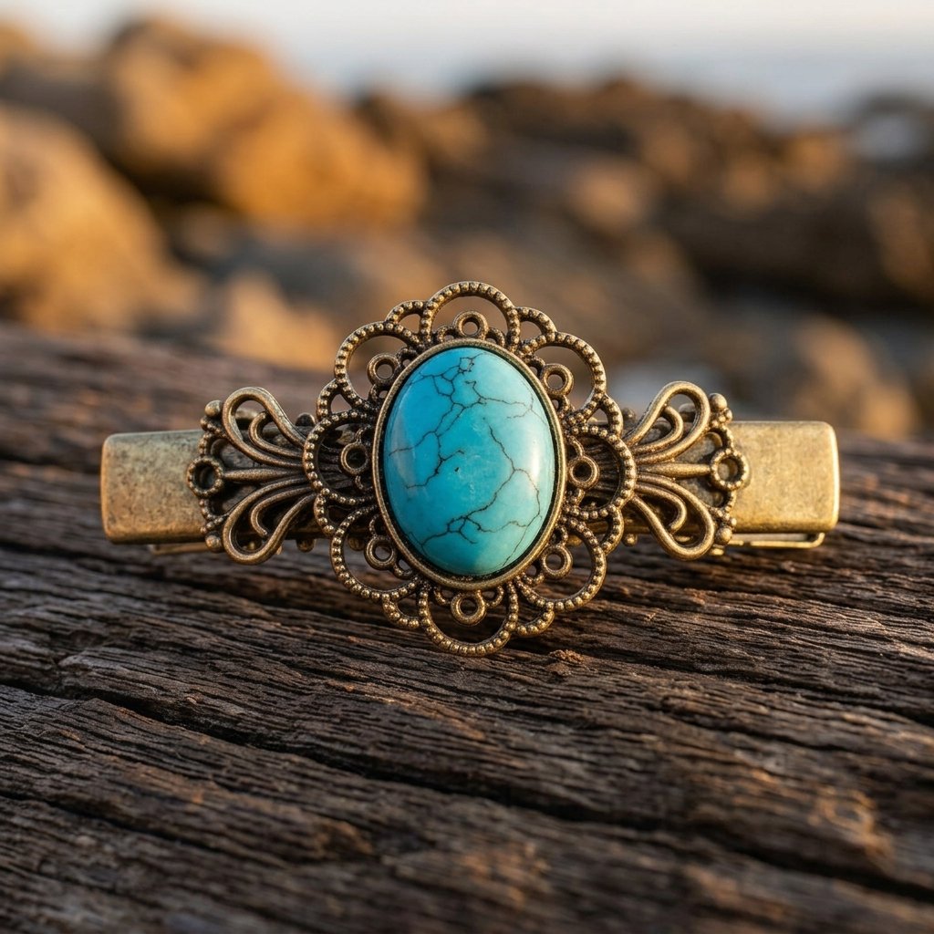 Bohemian Turquoise Vintage Alloy Hair Clip