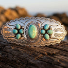 Vintage Silver Turquoise Filigree Ring