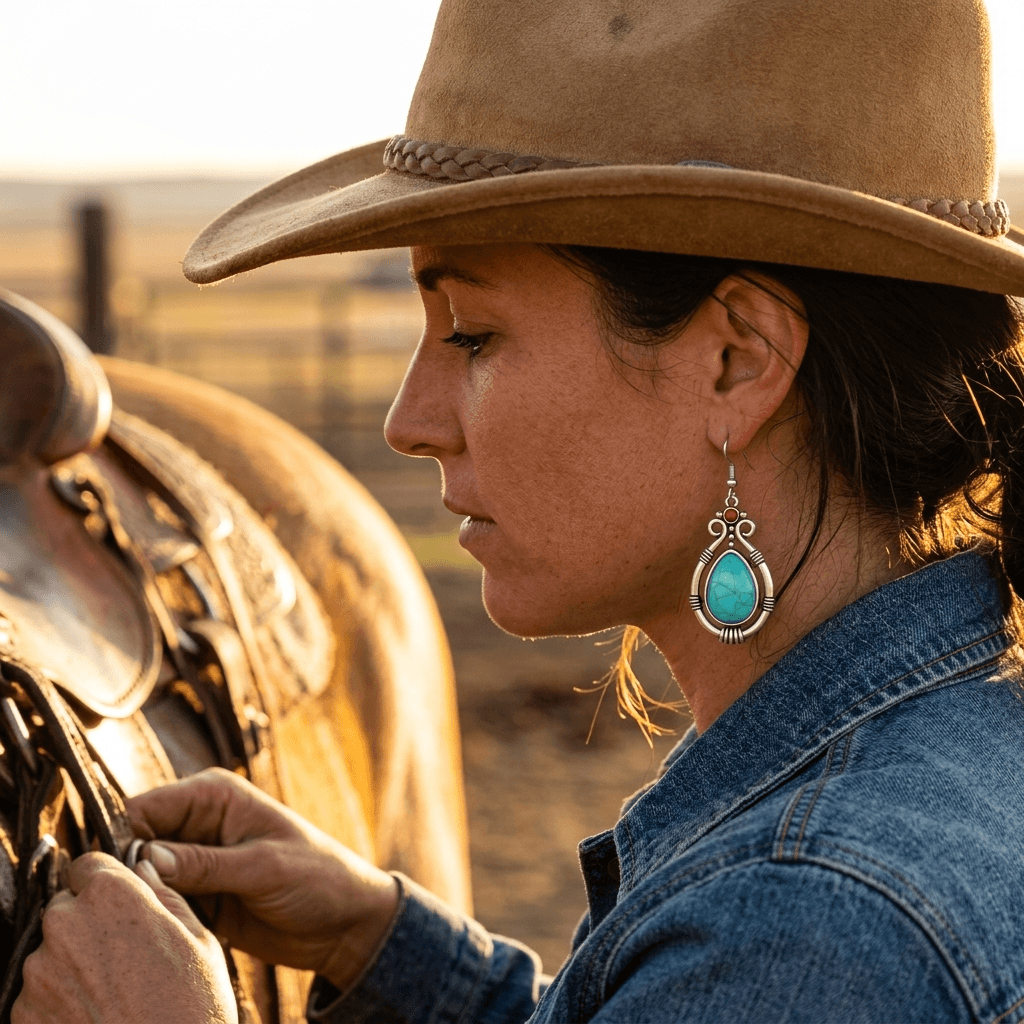 Heritage Gold Drop Earrings