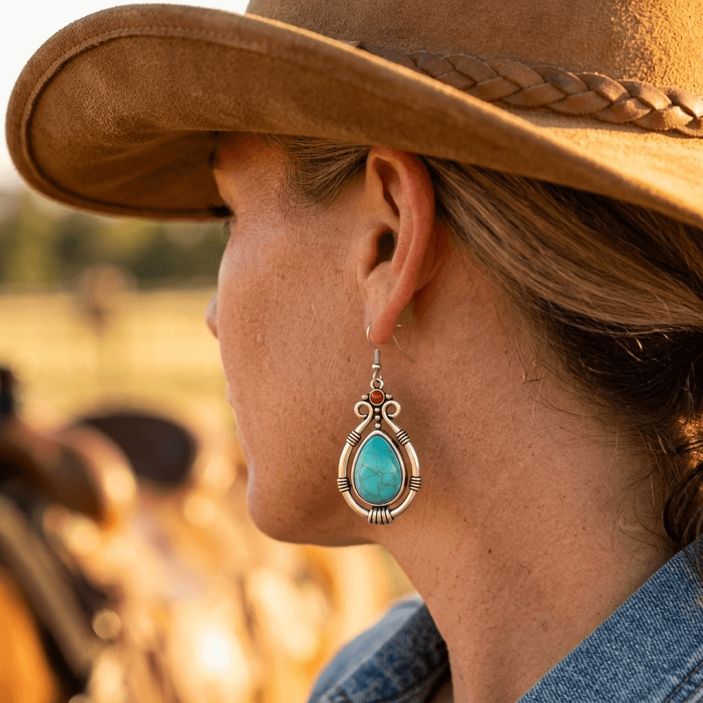 Heritage Gold Drop Earrings