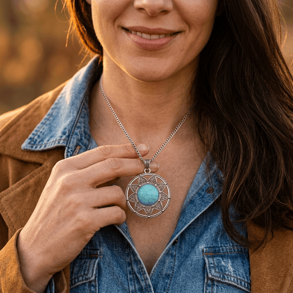 Dream Catcher Silver Pendant Necklace