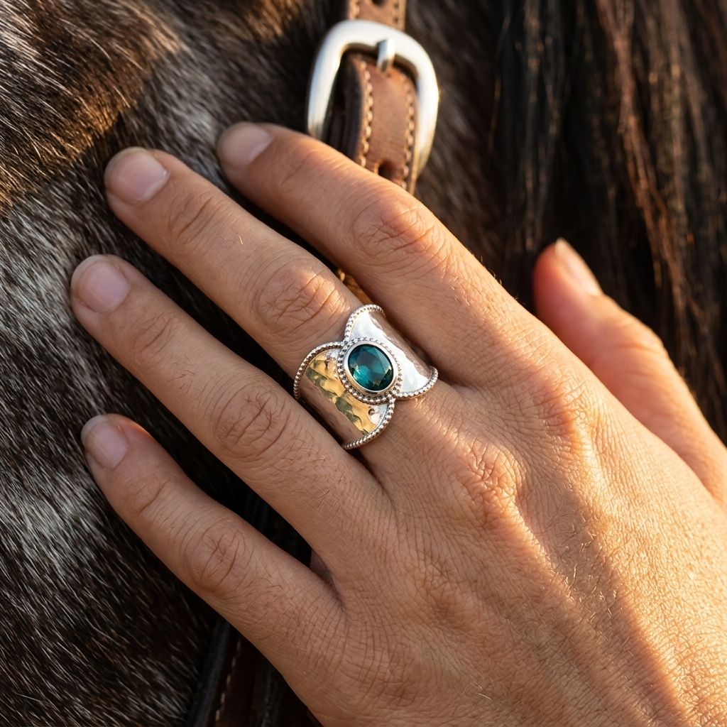 Silver Round Cubic Zirconia Pave Ring