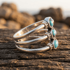 Retro Round Gold Statement Ring