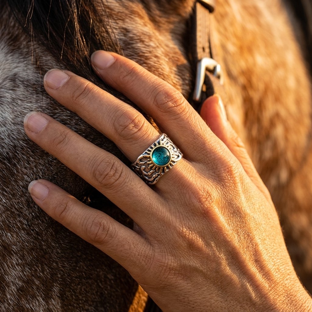 Vintage Gold Filigree Sun Adjustable Ring