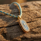 Gold Synthetic Zirconia Moon Star Pendant Necklace