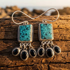 Retro Gold Synthetic Drop Earrings