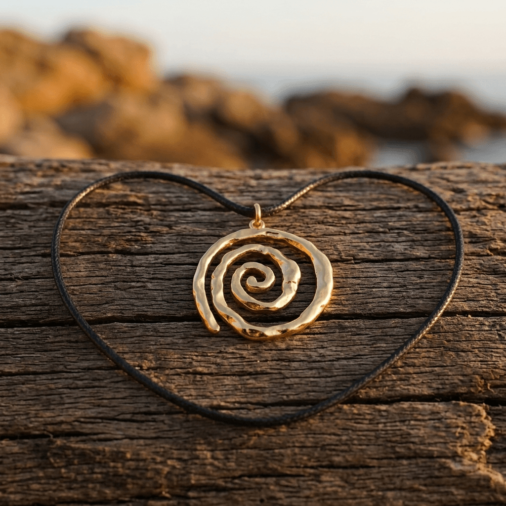 Western Leather Heart Pendant Necklace
