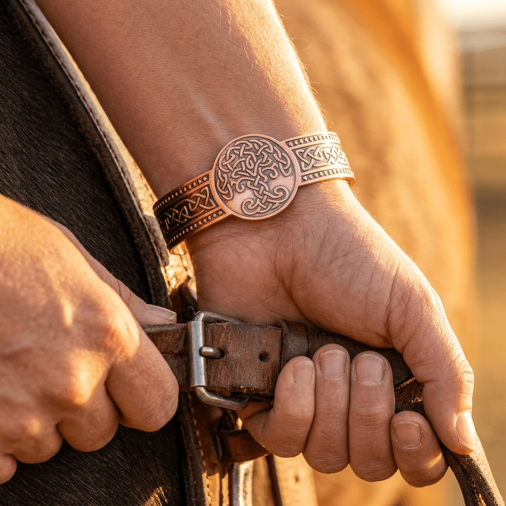 Copper Magnetic Tree Of Life Bracelet
