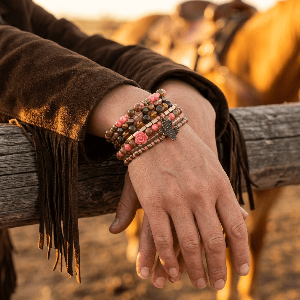 Cactus Hat Gold Charm Bracelet