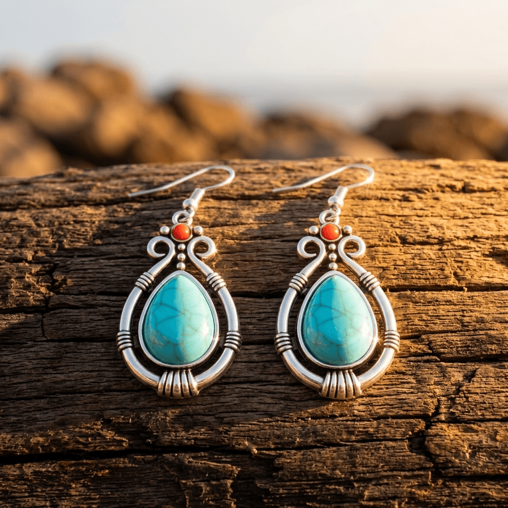 Heritage Gold Drop Earrings