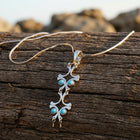 Vintage Silver Turquoise Filigree Cross Necklace