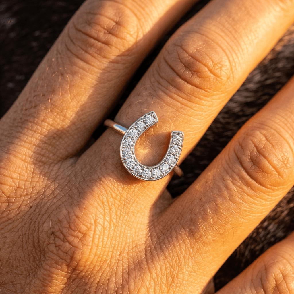 Crystal Luck Silver Cubic Zirconia Statement Ring