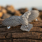 Vintage Gold Owl Filigree Hair Clip