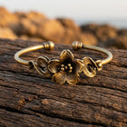 Vintage Gold Filigree Flower Bracelet