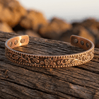 Copper Magnetic Adjustable Cuff Bracelet