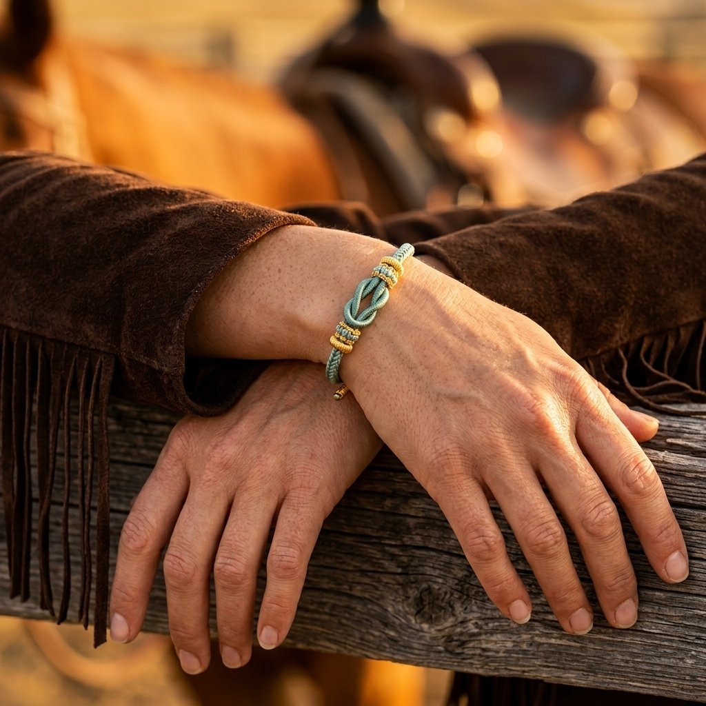 Gold Woven Reef Knot Bracelet