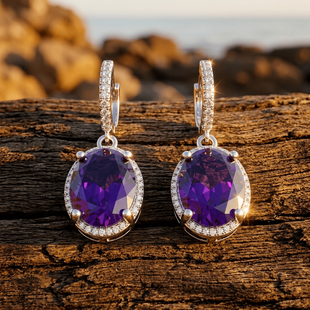 Exquisite Gold Circular Drop Hoop Earrings
