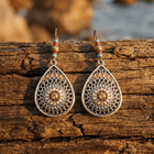 Bohemian Ethnic Tassel Alloy Drop Earrings