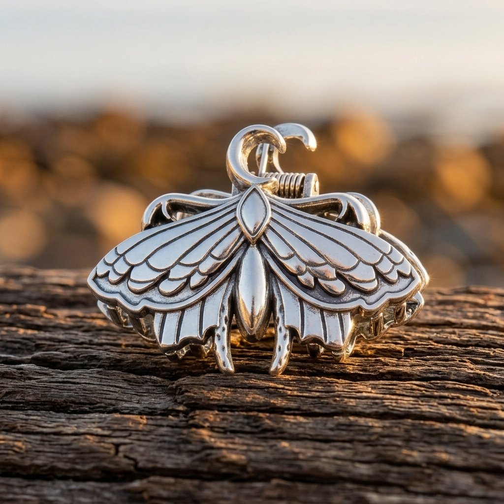 Vintage Gold Moon Alloy Spring Hair Clip