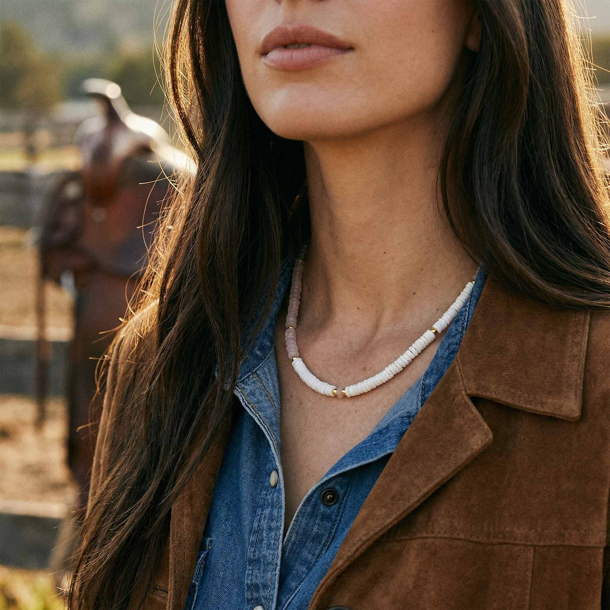 Sunset Foam Necklace